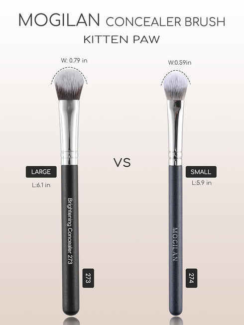 Concealer Brush Kitten Paw Makeup Brush for Eye Concealer, Soft Synthetic Bristles for Blending, Covers Blemishes 273