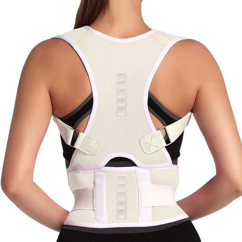 Thoracic Back Brace Posture Corrector - Magnetic Lumbar Support Belt for Back Pain Relief, Improve Thoracic Kyphosis,