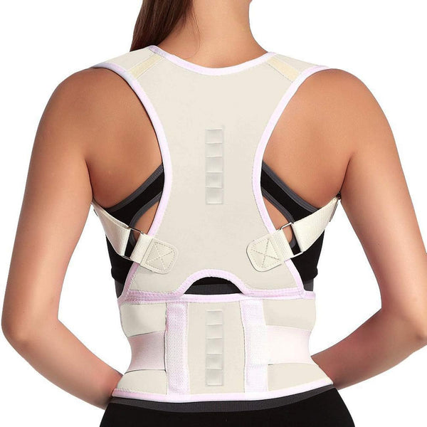 Thoracic Back Brace Posture Corrector - Magnetic Lumbar Support Belt for Back Pain Relief, Improve Thoracic Kyphosis,