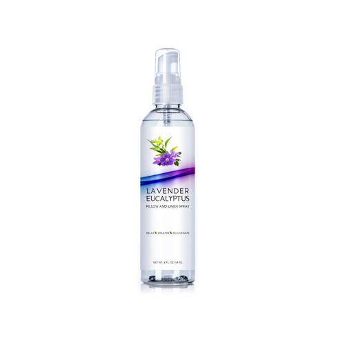 Original Lavender Eucalyptus Pillow and Linen Spray, 4oz, Best Essential Oil Mist to Relax The Body, Fresh Clean Smell