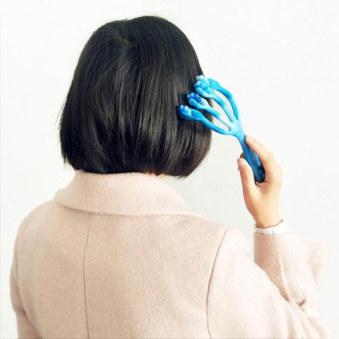 Handheld Four Roller Massager - Massage Tool for Foot, Body, Neck, and Head