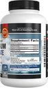 Magnesium Glycinate 500mg Capsules, 120 Mini Caps, Vegan Safe, Maximum Absorption Supplement for Nerves, Muscles