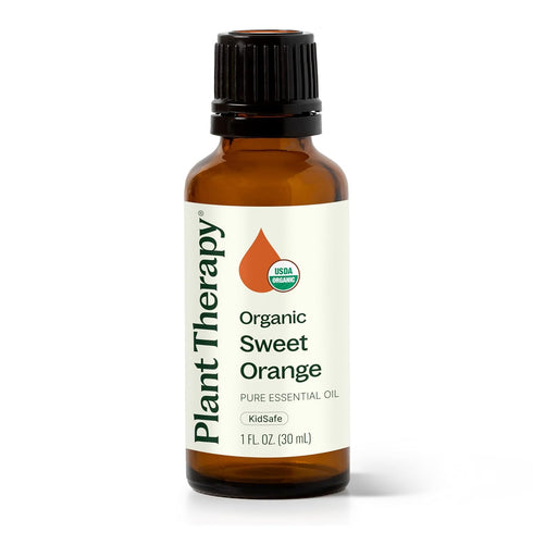 Plant Therapy Sweet Orange Organic Essential Oil 100% Pure, 30 mL (1 oz), USDA Certified Organic
