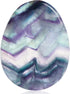 Artistone Rainbow Fluorite Crystal Chakra Thumb Worry Stone, Teardrop Reiki Healing Stone for Anxiety Stress Relief