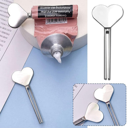 HODASHI Set,Metal Metal Manual Toothpaste Squeezer,Stainless Steel Dispenser Tube Squeezer,Hand Cream Tube Key Roller