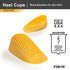 Tuli's Classic Heel Cups, Yellow, Regular - For Heel Pain & Plantar Fasciitis