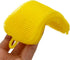 Yellow 5 Pcs Silicone Cleaning Scrubber, Colored Sponges for Dishes and Kitchen Cleaning