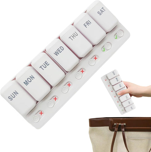 HGIYA Family First Aid Box Portable Medicine Chest Storage Cabinets Organizer Pill Weekly Medication
