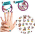 4 Sheets Christmas Nail Art Stickers, Cute Cartoon Self-Adhesive 3D Charms for Women Girls