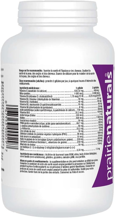 Prairie Naturals Hair Force Softgels, 180 Count.