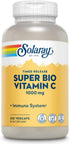 SOLARAY Super Bio Vitamin C 1000mg, Buffered, Time Release Capsules with Bioflavonoids, 250 VegCaps, 60 Day Guarantee