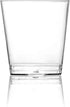 DecorRack 1 Oz Shot Glasses, 80 Pack Hard Clear Plastic Disposable Mini Cups for Party