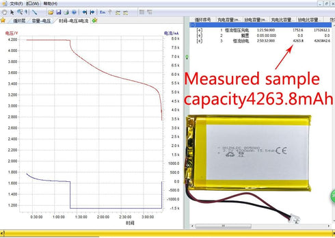 HXJNLDC 3.7V 4200mAh 805080 3.7-5V 2-Wire DC Rechargeable Lithium Polymer Battery, Suitable for DIY Electronic Products