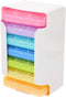 PERSELOSO Portable Travel Medicine Organizer Pill Box, 7-Day Weekly Pill Case with 6