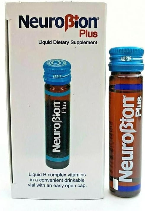 Neurobion Plus Liquid Dietary Supplement – B Complex, 10 Vials.