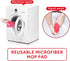 16.5 Inch Mop Pads Refills, 3 Pack Microfiber Reusable Replacement Mop Pads for Wet or Dry Floor Cleaning, Red Cloth