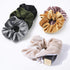 Velvet Scrunchies Hair Ties for Women - 6 Pack Big Vsco Girl Scrunchy with Zipper Pocket Gift for Friends