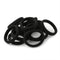 XIMA 60pcs No Crease Nylon Elastic Hair Ties Bands - Large Stretch Ponytail Holders in Black (HT007-20)
