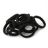 XIMA 60pcs No Crease Nylon Elastic Hair Ties Bands - Large Stretch Ponytail Holders in Black (HT007-20)