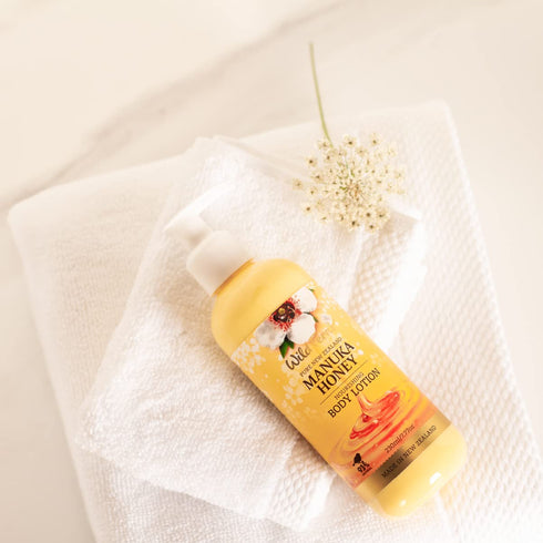Wild Ferns Manuka Honey Nourishing Body Lotion, Large 230ml, 93% Natural
