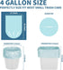Magesh 4 Gallon Trash Bags, 105 Count, Blue, 45x50cm