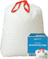 Amazon Basics - Tall Kitchen Trash Bags, 13 Gallon,10% Post Consumer Recycled Content, Unscented, 200 Count, Pack of 1