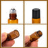 ZEJIA 2ML Essential Oil Roller Bottles, 24 Pack Amber Mini Glass Roll on Bottles with Stainless Steel Roller Balls