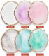 Resin Nail Art Palette, Mixed Color Nail Painting Display Board with Gilded Edge (Pink)