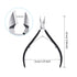 Mudder 3 Packs Cuticle Nippers Cutter Tool, Stainless Steel Nail Trimmer for Fingernails and Toenails (Black)