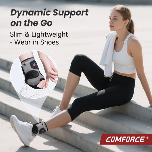 Plantar Fasciitis Ankle Support with Airbag, Heel and Arch Pain Relief with Air Inflation Device, Achilles Tendonitis
