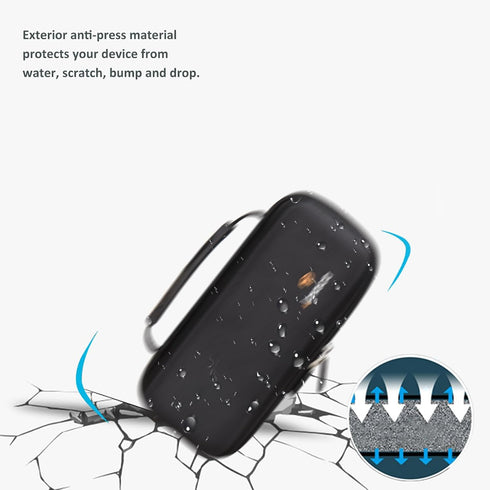 Aproca Hard Travel Storage Case, Black, compatible with Waterpik WF-02 Cordless Flosser and Accessories