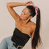 Jaciya Satin Silk Scrunchies - Women's Hair Ties for Ponytails, Thick Hair, No Damage