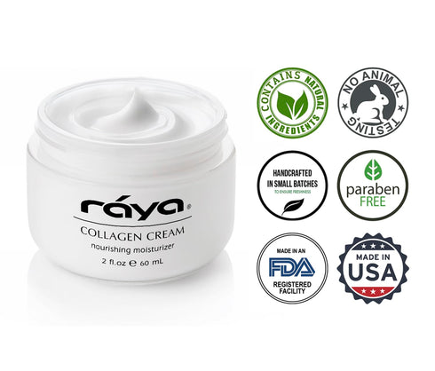 Raya Collagen Cream (302) | Moisturizing Face Cream for Combination and Dry Skin, Reduces Fine Lines