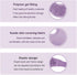 Cooling Gel Facial Mask - 2 PCS Reusable Gel Bead Face Pad & Cold Compress for Puffy & Dry Eyes, Pink and Purple