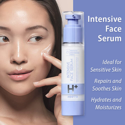 Intensive Hydrating Serum, Korean Moisturizing Face Serum with Hyaluronic Acid and Vitamin C, 50g