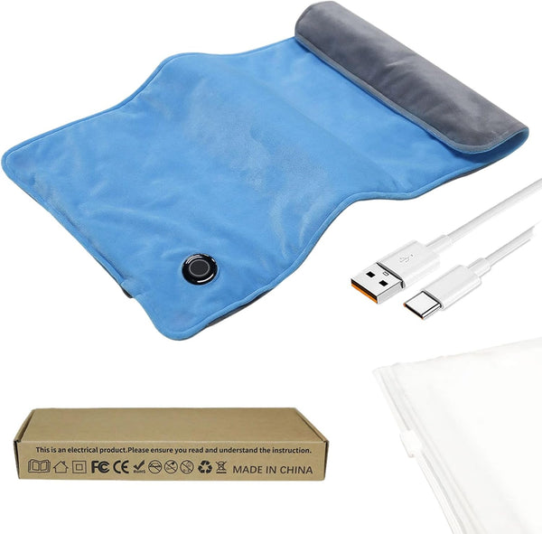 KELINFONG Portable Warmers Pad for Period Cramps,3 Modes Settings,Machine Washable,Auto Off,USB Plug Back