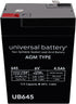 UPG UB645 6V 4.5AH .187 (D5733) Sealed Lead Acid (SLA) Battery TT