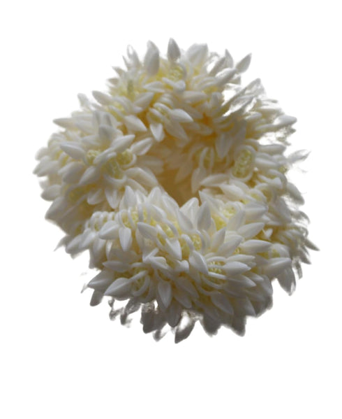 Shilppam White Gajra hair band for Women & Girls (Pack of 2), Traditional Floral Hair Jewelry for Wedding, Festival & Occasions
