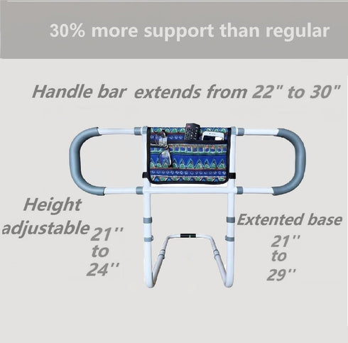 TerseFit 350lbs Adjustable Bed Rails for Elderly Adults Safety; Bedrails for Seniors; Bedside Handrails Stand Assist