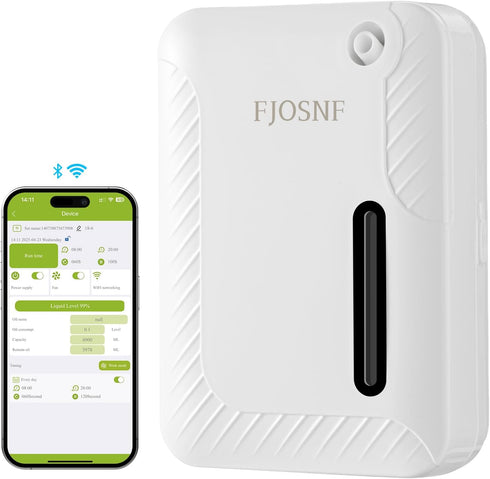 HCZMOPTP 2026 Oil Diffuser Waterless 2200 Sq.Ft, Bluetooth&WiFi APP Control, 250ml Smart Scent
