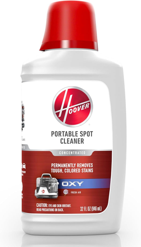 Hoover 32 oz Oxy Portable Spot Cleaner Solution for Hoover CleanSlate Spot Cleaners, Carpet and Upholstery Cleaner