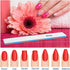 Nail Files 50pcs, 80/80 Grit for Acrylic Nails, Professional Double Sided Jumbo Zebra File
