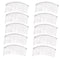 LOVEF 10 Pcs 20 Teeth Silver Fancy DIY Metal Wire Hair Comb Clips for Bridal, Crafts, 3in