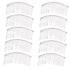 LOVEF 10 Pcs 20 Teeth Silver Fancy DIY Metal Wire Hair Comb Clips for Bridal, Crafts, 3in