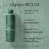Sports Research Organic MCT Oil - Vegan & Keto C8, Non-GMO, Gluten Free, Flavorless Oil, 16 oz