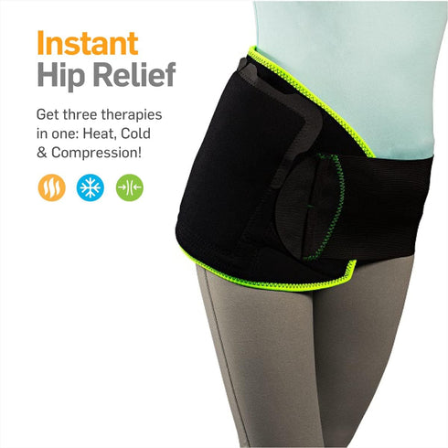 NatraCure Hot or Cold Hip and Lower Back Pain Relief Wrap - Small/Medium for Lumbar Backache, Sciatica, Arthritis