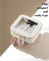 Mini Clear Makeup Bag for Purse, Cute Small Travel Cosmetic Bag with Visual Window & Dual Zippers, Pink Mini Pouch