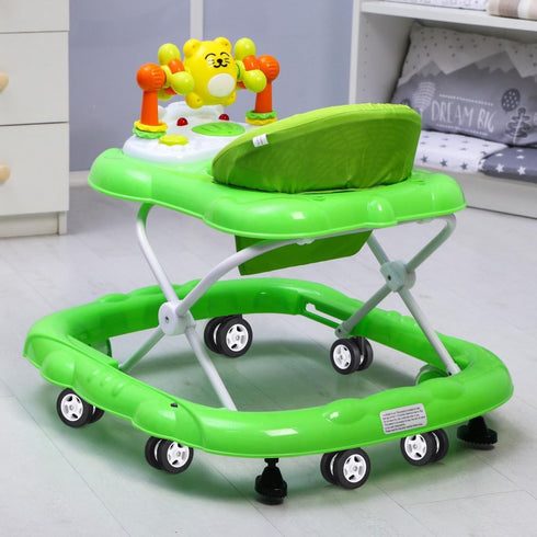 4 1cm Pcs Baby Walker Replacement Wheels, Universal Walker Wheels Replacement Parts with Plugin Stem, Quiet Rubber