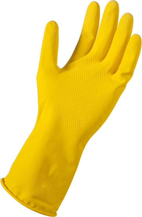 Soft Scrub Yellow Reusable Latex Household Glove