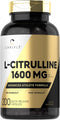 Carlyle L Citrulline Capsules 1600mg, 200 Count, Advanced Athlete Formula, Non-GMO